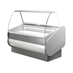 Sterling Pro Salina80/200 2m Curved Glass Serve Over Counter Fridge
