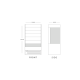 Frost Tech SD60-100 1.0m Slimline Stainless Steel Multideck