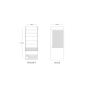 Frost Tech SD60-60 0.6m Slimline Stainless Steel Multideck