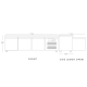 Blizzard SNC3 Low Height 3 Door Snack Counter
