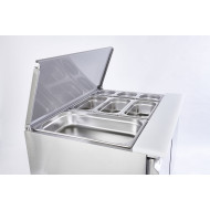 Sterling Pro SPU200SL 2 Door Saladette Counter with Chopping Board