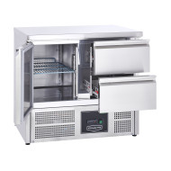 Sterling Pro SPU201-2D Fridge Counter with 1 Door and 2 Drawers