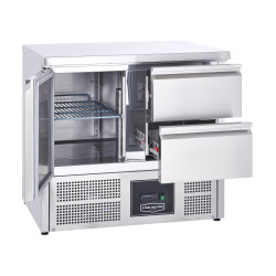 Sterling Pro SPU201-2D Fridge Counter with 1 Door and 2 Drawers