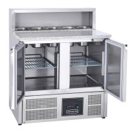 Sterling Pro SPU902PZ 2 Door Compact Pizza Prep Counter