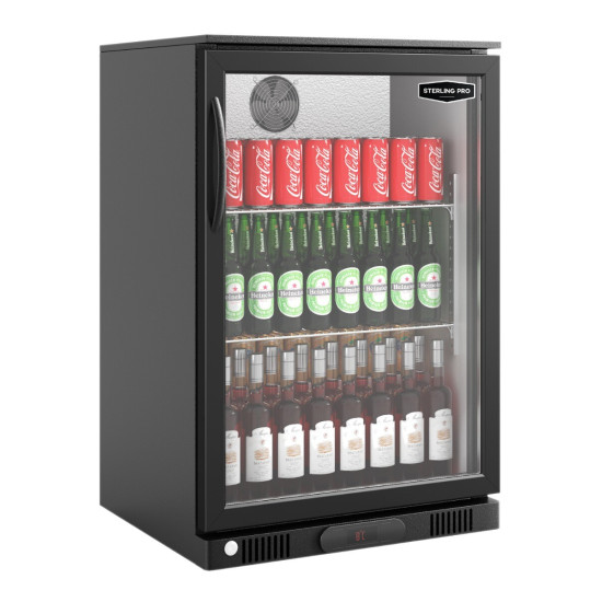 Sterling Pro SP1HC Black Single Door Bottle Cooler