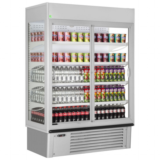 Framec Super Sunny 14 Grey glass door multideck with doors 