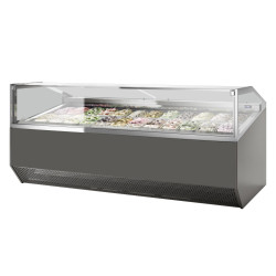 ISA Super Capri 24 Pan Ventilated Scoop Ice Cream Display Freezer