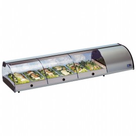 Tecfrigo SUSHI 10 SS 2.1m Self Serve Refrigerated Topping Shelf