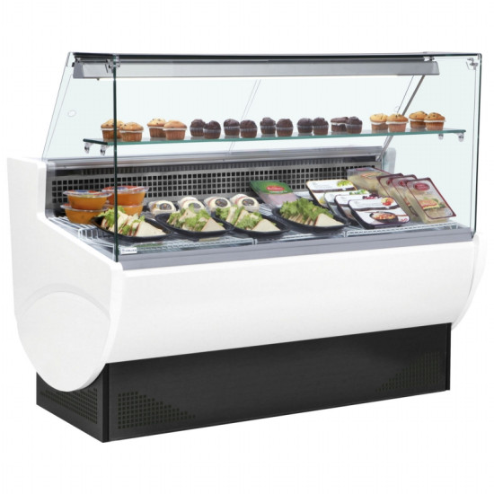 Trimco Tavira II 130F 1.3m Flat Glass Slimline Serve Over Counter 