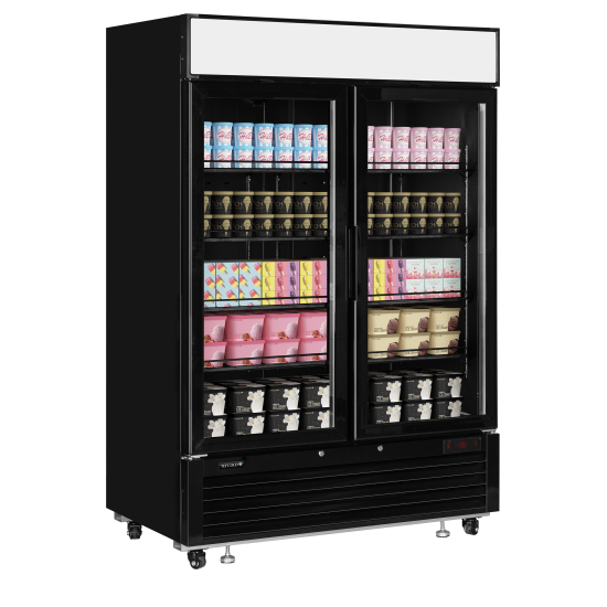 LGF5000 Black Glass Door Display Freezer