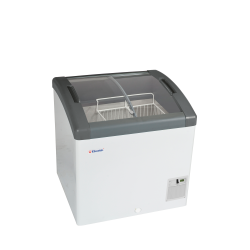FOCUS 73 Sliding Curved Glass Lid Chest Freezer