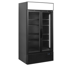 FSC1000H BLACK Glass Door Merchandiser
