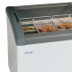 FOCUS 106 GREY Sliding Curved Glass Lid Chest Freezer