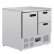 Polar U637 1 Door 2 Drawer 240ltr Fridge Counter
