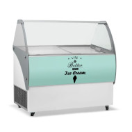 Crystal VENUSELEGANTE36  9 Pan Ice Cream Display Freezer