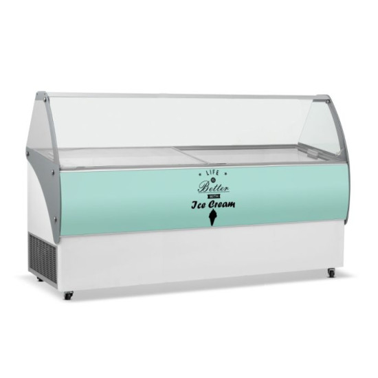 Crystal Venus Elegante 56 13 Pan Ice Cream Display Freezer