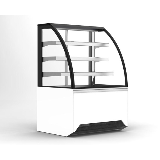 Valera Vista VST-VCH CG VC60 0.6m Curved Glass Chocolate Display Cabinet