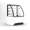Valera Vista VST-VCH CG VC60 0.6m Curved Glass Chocolate Display Cabinet