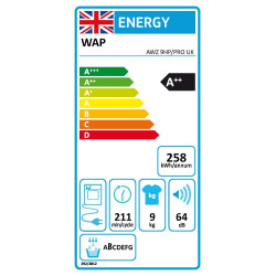 Whirlpool AWZ9HP/PRO 9kg 6th Sense Heat Pump Condensor Dryer