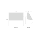 Blizzard Zeta130 1.3m Slimline Serve Over Counter