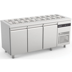 INOMAK ZNF999 Triple Door Saladette Counter