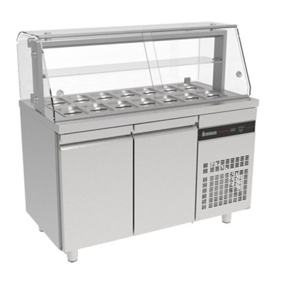INOMAK ZQF 99 Double Door Refrigerated Saladette Display