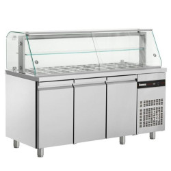 INOMAK ZQF 999 Triple Door Refrigerated Saladette Display