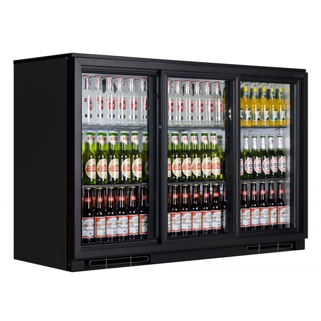 Tefcold BA30S Back Bar Triple Sliding Door Bottle Cooler Sliding Door
