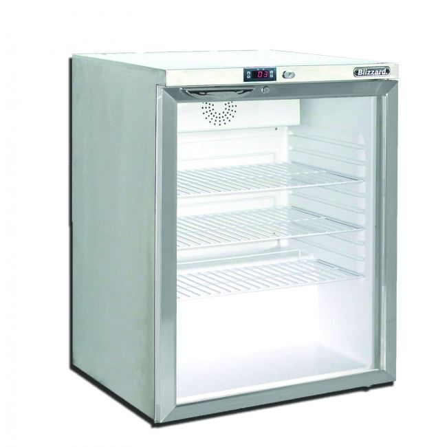 Blizzard UCF140CR 0.6m Glass Door Undercounter Freezer Display